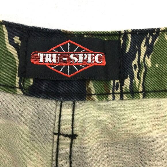 Tru-Spec Tiger Stripe Cam Cargo Flap Pockets Button Fly Drawstring Hem Pants 2XL - Picture 7 of 11